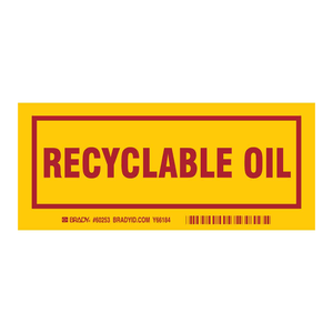 Étiquettes PP recyclables résistantes à l'huile Brady, gaufrées pour l'identification des conteneurs industriels - Product Image 3