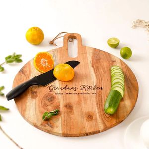 Tabla de cortar de madera hecha a mano |   Tabla de Cortar y Servir de Madera Natural |   Accesorios de Cocina Ecológicos - Product Image 2