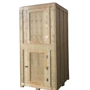 Durable Efficient Eco-Friendly Recyclable 2-Tier Foldable Stackable Wooden <b>Crate</b> Logistics Storage Box Made Vietnam Warehousing - Product Image 5