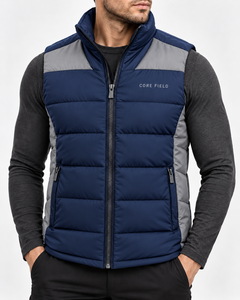 Wholesale <b>Men</b> Windproof Quick Dry Breathable Puffer Jacket <b>Vest</b> Polyester/Cotton Material <b>Winter</b> Premium Quality - Product Image 3