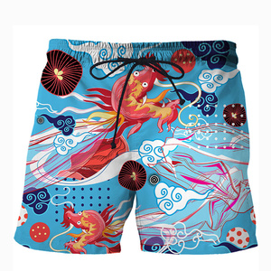 กางเกงขาสั้นว่ายน้ำชายหาดทรงหลวมแบบมีเชือกผูกเอว RTS Wholesale Price รุ่น AI-BS-211 - Product Image 5