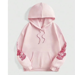 Sudadera con Capucha de Invierno para Mujer 2026, 100% Algodón, Estilo Hip-Hop Urbano, Impresión Digital, Ecológica, Tallas Grandes - Product Image 4