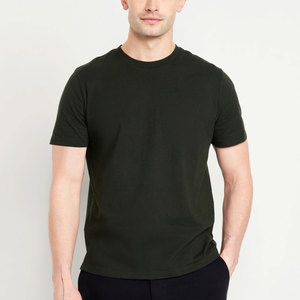 T-shirt imprimé en coton 100% pour hommes, design de logo personnalisé, manches courtes, col rond, t-shirt pour hommes de luxe, motif uni - Product Image 2