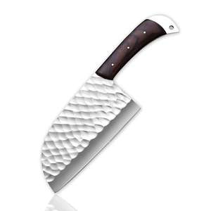 Couteau de boucher/chef en acier inoxydable forgé à la main avec manche en bois, vente en gros, OEM personnalisé, fabricant - Product Image 1