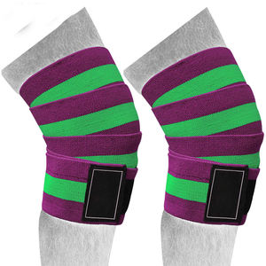 Bandes de soutien élastiques pour genoux, idéales pour la musculation, les squats, la force athlétique – Protection articulaire robuste – Vente en gros (paire) - Product Image 3