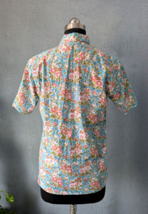 เสื้อเชิ้ตแขนสั้นลายดอกไม้สำหรับผู้ชาย ปกคอพับ ผ้าฝ้ายระบายอากาศ สไตล์ฤดูร้อน - Product Image 5