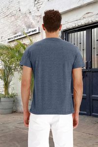 High Quality Men's Short Sleeve Cotton T-Shirt Bottom Style Crew Neck Front Breathable Eco-Friendly OEM ODM Factory Supplier - Product Image 5