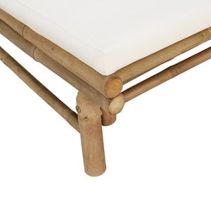 Conjunto de Muebles de Jardín Color Crema con Módulos de Bambú Natural y Poliéster, Muebles Modulares para Exteriores - Product Image 6