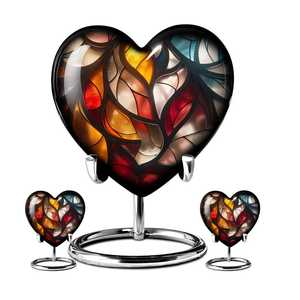 <b>Large</b> Capacity Aluminum Metal <b>Urn</b> for Adult Ashes Handcrafted Decorative Funeral <b>Urn</b> for Home Memorial Display from India - Product Image 2