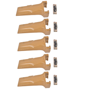 Juego de 5 Dientes de Repuesto Amarillos V17SYL V17PN con Pasadores Flexibles para Retroexcavadora - Product Image 3