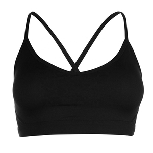 Black Seamless Breathable Racerback Crisscross Straps Sports Bra Women High Support Yoga Gym Fitness Workout Top - Product Image 1