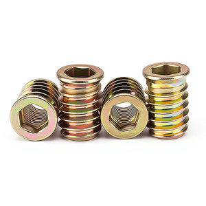 Inserts filetés M6 M8 M10 avec rondelle pour fixations métalliques encastrées de meubles - Product Image 1
