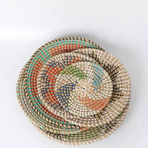 Meilleur prix Tenture murale en jonc de mer Plaque décorative faite à la main pour la décoration de la maison rustique et Boho - Product Image 2