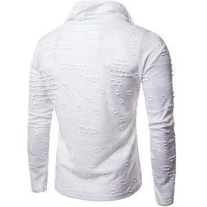 Hoodie unisexe surdimensionné blanc uni, imprimé personnalisé, effet vieilli, en molleton respirant French Terry - Product Image 2
