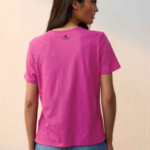 Nueva Camiseta de Mujer de Color Sólido, Holgada, Simple, Básica, con Cuello Redondo, Moderna y Personalizable, Verano 2026 - Product Image 3