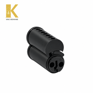 Cilindros de Cerradura con Logotipo Personalizado Disponible, Latón Negro Mate, 7 Pines, Ranura en R, SFIC, para Seguridad de Puertas - Product Image 2