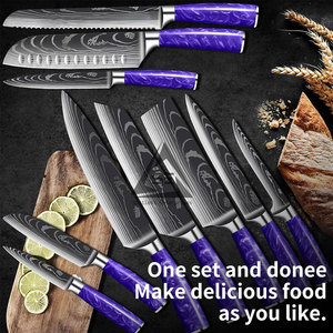 High Quality Eco Friendly Handmade Damascus Steel Chef <b>Knives</b> <b>Set</b> Wood Handles 67-Layer Construction Sustainable Durable Design - Product Image 4
