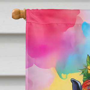 Hippie Animal hipopótamo gran porche manga poste decorativo patio Banner ilustraciones poliéster casa tamaño colgante de pared - Product Image 3