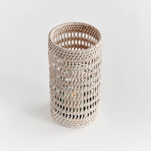 Elegante Portavelas de Ratán para Decoración Festiva, Decoración de Mesa, Dormitorio y Comedor, Iluminación Ambiental Romántica, Adorno Decorativo - Product Image 1