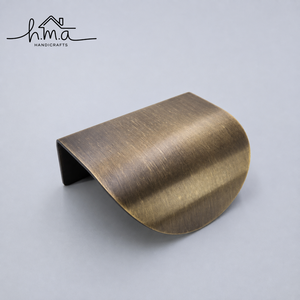Rose <b>Gold</b> Edge <b>Pull</b> Handle Solid Brass Cabinet <b>Drawer</b> Handle Wardrobe Kitchen Cupboard Concealed Modern Furniture <b>Pull</b> - Product Image 2