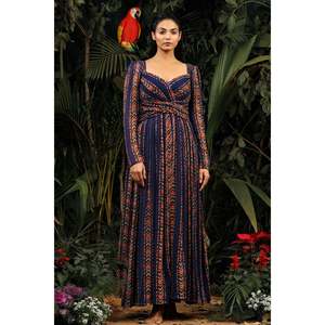 ชุดราตรีงานปาร์ตี้พิมพ์ลายดิจิตอลดีไซน์เนอร์ที่มีสไตล์ - Product Image 5