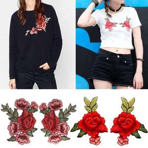 แผ่นปักลายผีเสื้อและดอกไม้สุดหรู รีดติดบนผ้า สำหรับหมวกเบสบอล หมวก กระเป๋า เสื้อแจ็คเก็ต DIY แฟชั่น ขายส่ง - Product Image 5