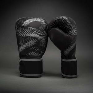 Guantes de Boxeo Profesionales de Cuero con Logotipo Personalizado, Absorbentes de Humedad, con Cierre de Hebilla para Entrenamiento de Muay Thai y Kickboxing - Product Image 3