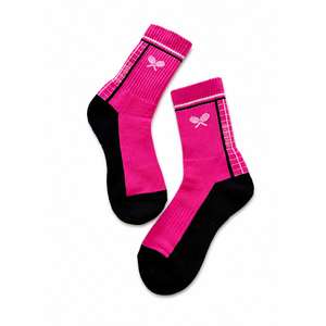 Chaussettes de sport en coton à épaisseur standard, style basique, avec logo personnalisé, pour jeunes hommes et femmes, pour le basketball, le football, le tennis, le pickleball - Product Image 1