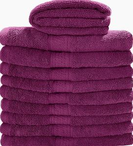 Toalla de Baño de Algodón Premium Suave Color Morado, Ligera, de Secado Rápido y Absorbente, Ideal para Spa, Hotel, Baño y Playa - Product Image 1