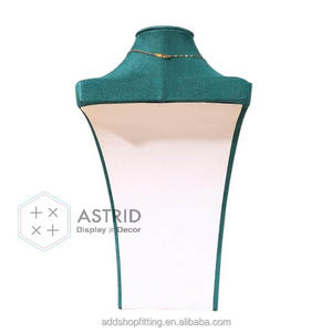 Busto de terciopelo de lino, soporte para collar de maniquí, soporte de exhibición de joyería para tienda de merchandising Visual - Product Image 6
