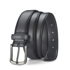 Cinturón de Cuero Vacuno de Grano Completo Personalizado para Hombre, Cinturón de Cuero Genuino Transpirable de Alta Calidad con Hebilla Cuadrada de Aleación Resistente - Product Image 5