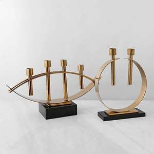 Support de bougie décoratif, porte-bougie pour bougies chauffe-plat et bougies pilier - Product Image 1