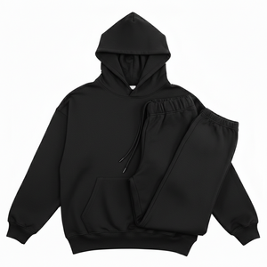 Vêtements de sport personnalisés en gros, ensembles de survêtements de fitness en tissu technique, ensembles de survêtements de jogging en deux pièces pour hommes - Product Image 4