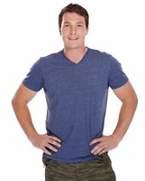 T-shirt en coton pour homme, coupe classique, manches courtes, col rond, couleur unie, jersey décontracté, design uni