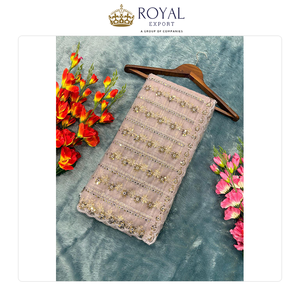 Sari Tradicional Indio de Diseño Bollywood, Estilo Clásico, con Red de Mariposa y Trabajo de Lentejuelas, Suministro de Fábrica - Product Image 3