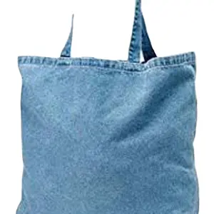 Tas Denim Diskon Besar-besaran Tas Belanja Denim Fesyen Tas Belanja Denim