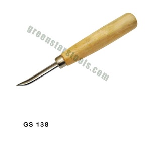 Herramienta de pulido curvada con mango de madera para joyería, herramienta de pulido de metal y arcilla, herramienta manual de orfebrería | N.° de artículo GS-138 - Product Image 1