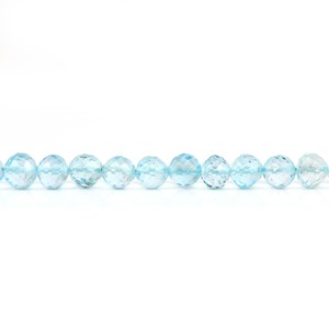 Perles de topaze bleue naturelle, facettées, percées, de haute qualité, perles de pierres précieuses en vrac, marque Gopika, certifiées par une tierce partie - Product Image 3