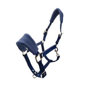 Promotion Vente en Gros : Collier de Tête Équestre Réglable avec Rembourrage en Polaire Bleu Clair, Halter Doux Personnalisé - Product Image 3