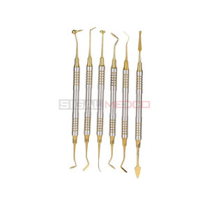 Ergonomic 6Pcs Manual Dental Spatula Set with Lightweight Handle and Titanium Plated Tips for Precision Mixing and Easy Use - Product Image 3