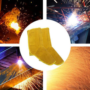 Protège-chaussures de soudeur en cuir de vachette robuste de qualité supérieure – Équipement de protection pour le soudage et la brasage - Product Image 6
