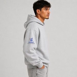 New Fashion <b>Men</b> Autumn Winter <b>Hoodies</b> Street Long Sleeve Regular Fit Solid Color Casual Fleece Tops <b>White</b> Thermal 100% Cotton - Product Image 5
