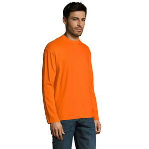 เสื้อยืดแขนยาวสำหรับผู้ชายเสื้อคอกลมแขนยาวผ้าคอตตอนแบบสตรีท - Product Image 5