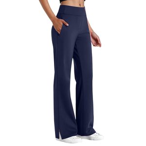 Activewear Manufacturer Flare Gym Pants Yoga <b>Trousers</b> Four way <b>Stretch</b> Yoga Training Private Label Supplier Custom Fitness Wear - Product Image 3