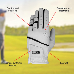 Guantes de Golf de Cuero Cabretta Hechos a Medida, Antideslizantes, para Uso Deportivo, con Logotipo Personalizado, Unisex, al por Mayor - Product Image 3