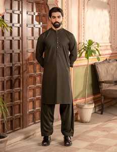 Salwar Kameez pour hommes de qualité supérieure, vêtements traditionnels indiens et pakistanais, vêtements ethniques décontractés en coton, nouvelle collection, style tendance - Product Image 3