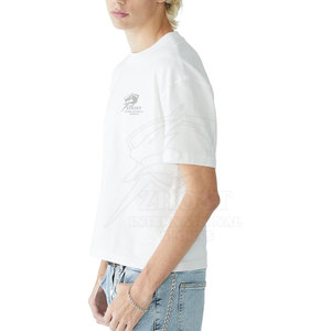 เสื้อยืดทรงบ็อกซี่ผู้ชาย ดีไซน์สวย ผ้าฝ้ายนุ่ม สกรีนโลโก้ได้ตามต้องการ MOQ ต่ำ ระบายอากาศได้ดี ผลิตจากวัสดุคุณภาพเยี่ยม - Product Image 3