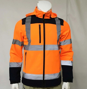 High Visibility Durable Polyester Material Reflective Jacket Label Best Sale Winter Waterproof <b>Canvas</b> Working Jacket - Product Image 6
