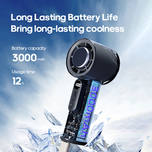Mới Di Động Làm Lạnh Nhỏ Điều Hòa Không Khí 100 Gió Tốc Độ Cao <span class=keywords><strong>Mini</strong></span> Cầm Tay <span class=keywords><strong>Fan</strong></span> 3000MAh USB Ngoài Trời Turbo <span class=keywords><strong>Fan</strong></span> - Product Image 4