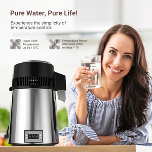 <span class=keywords><strong>Distillateur</strong></span> <span class=keywords><strong>d</strong></span>'<span class=keywords><strong>eau</strong></span> pure intelligent en acier inoxydable avec écran LCD numérique 4L pour usage dentaire, clinique, domestique et en laboratoire - Product Image 4